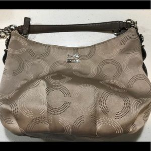 Authentic 100% Coach Tan Purse B1271-F15920
